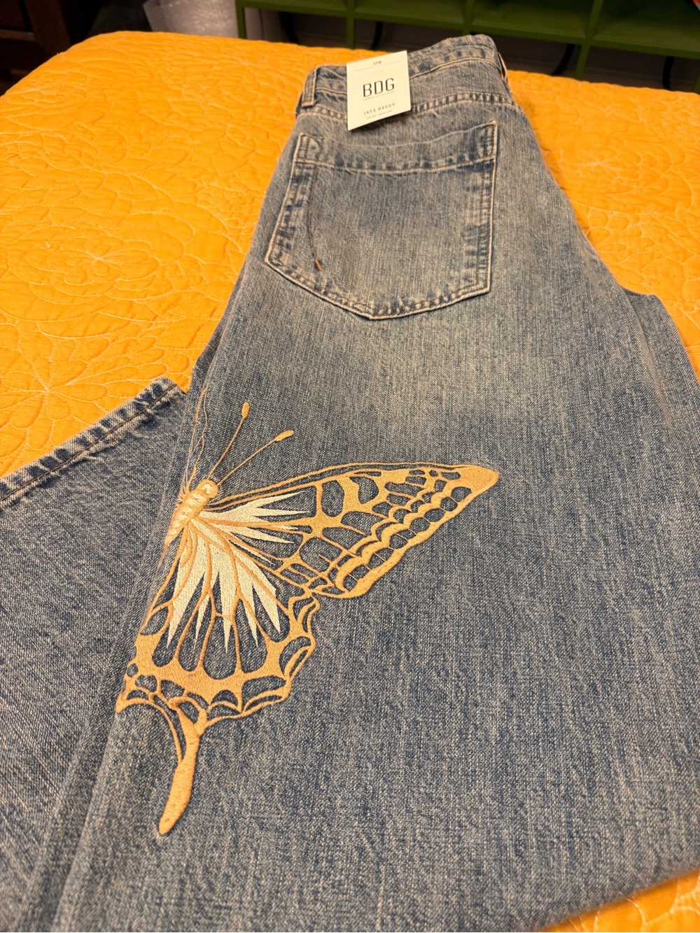 BDG JAYA EMBROIDERED BAGGY BOYFRIEND JEANS - Picture 6 of 7